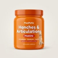 FlexiPatte Bouchées Hanches & Articulations – pot de 120 bouchées